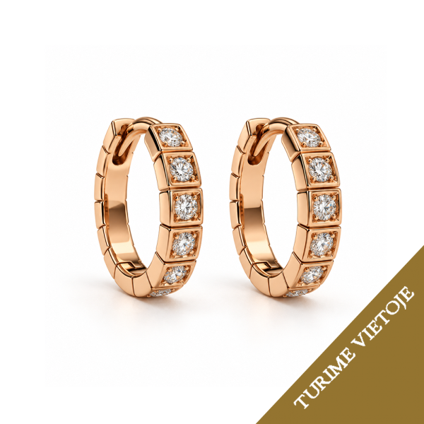 Auskarai su briliantais "Riel" 0,17 ct