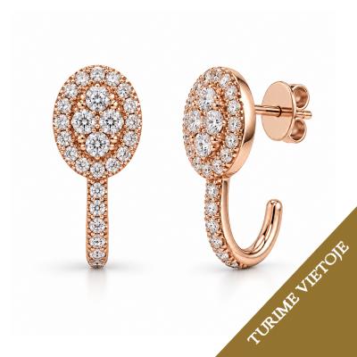 Auskarai su briliantais "Clarté" 0,22 ct