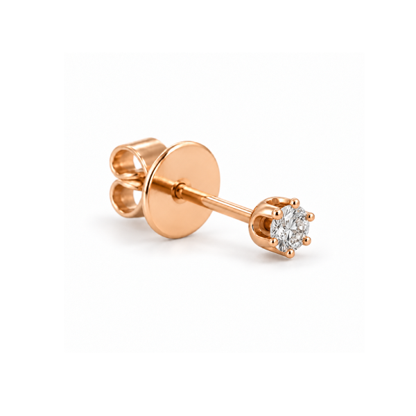 0,03 ct auskaras (1 vnt.) su briliantu "Esile"
