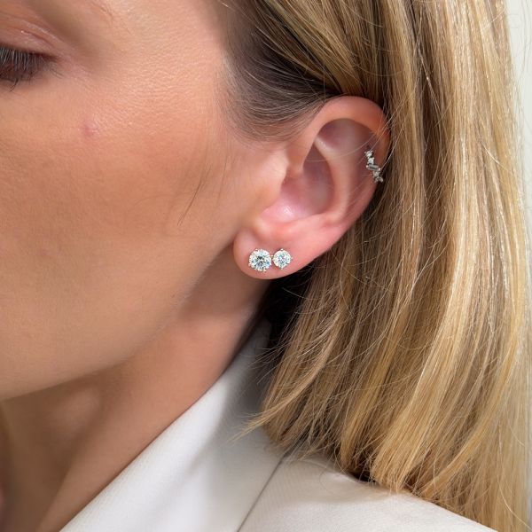 2,00 ct auskarai su briliantais "Klasika"