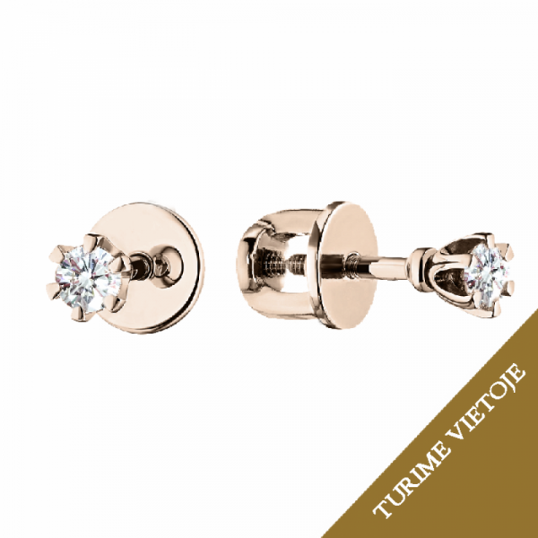 0,14 ct auskarai su briliantais "Mei"