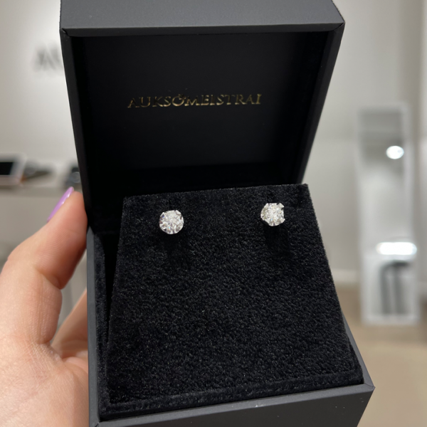 0,60 ct auskarai su briliantais "Elegant"