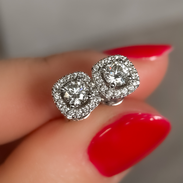 0,80 ct auskarai su briliantais "Federika"