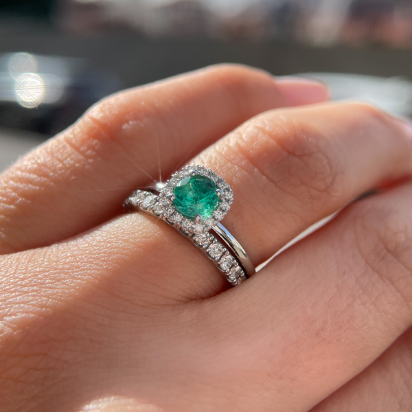 Žiedas su smaragdu "Kera" 0,95 ct 