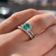Žiedas su smaragdu "Kera" 0,95 ct 