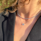 Koljė "Emerald Halo" su 0,50 ct deimantu
