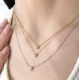 0,05 ct grandinėlė su briliantu "Mia"