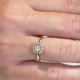 Sužadėtuvių žiedas "Kera" 0,39 ct