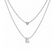 Koljė su raide "E" 0,07 ct