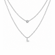 Koljė su raide "L" 0,05 ct