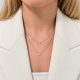 Koljė su raide "M" 0,08 ct