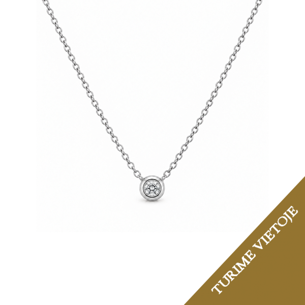 Koljė su briliantu "Minella" 0,04 ct