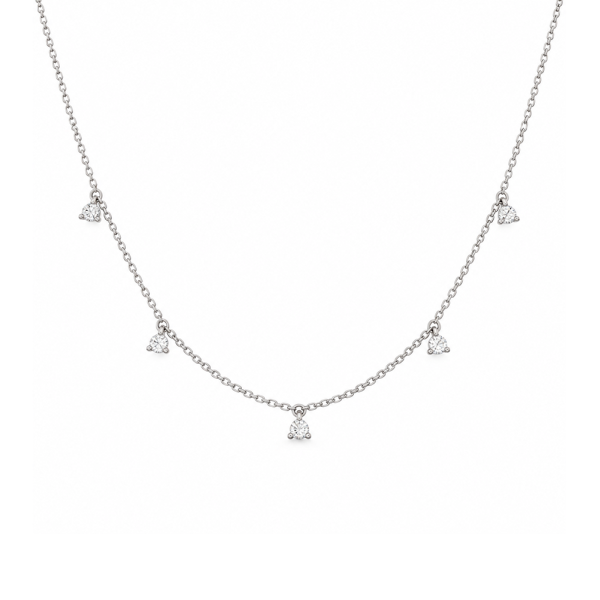 Koljė su briliantu "Averse" 0,29 ct