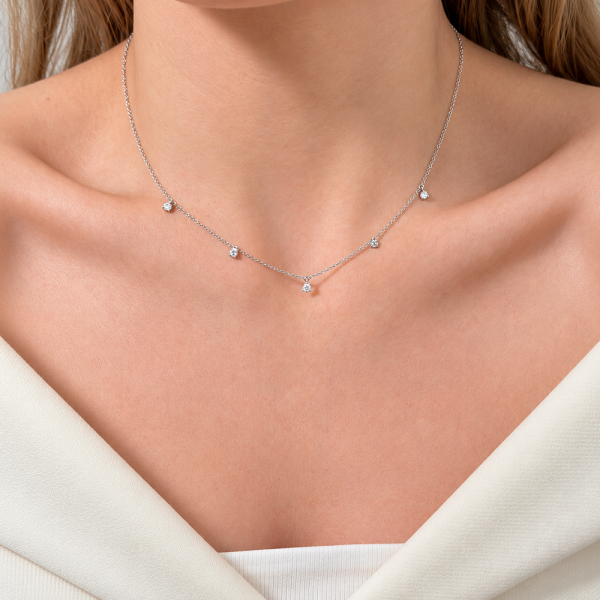 Koljė su briliantu "Averse" 0,29 ct