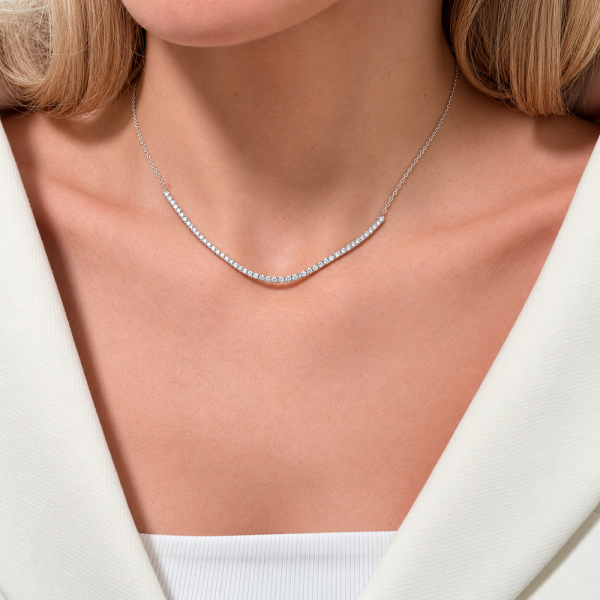 Koljė su briliantais "Rivière" 1,11 ct