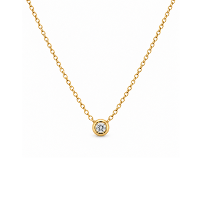 Koljė su briliantu "Minella" 0,04 ct
