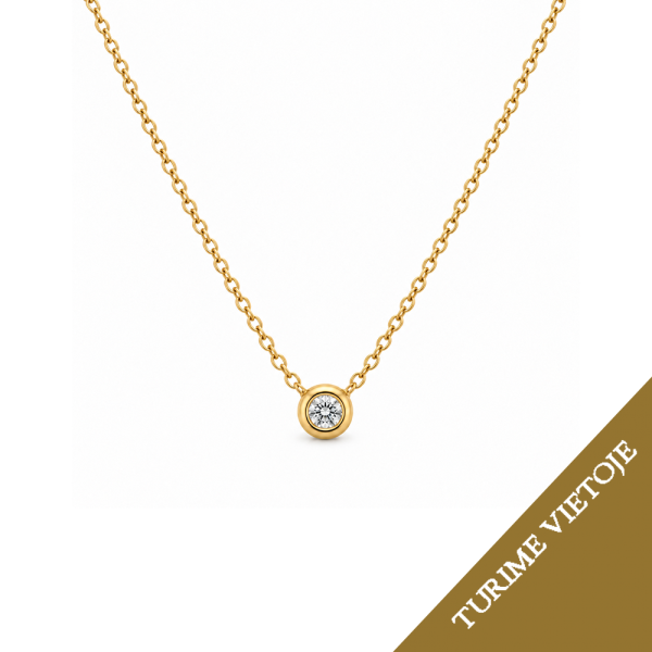Koljė su briliantu "Minella" 0,04 ct