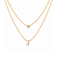 Koljė su raide "J" 0,05 ct