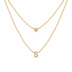 Koljė su raide "S" 0,06 ct