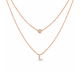 Koljė su raide "L" 0,05 ct
