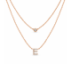 Koljė su raide "E" 0,04 ct
