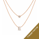 Koljė su raide "E" 0,04 ct