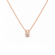 Koljė su briliantu "Verrou" 0,08 ct
