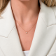 Koljė su briliantu "Verrou" 0,08 ct