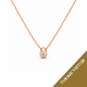 Koljė su briliantu "Verrou" 0,08 ct