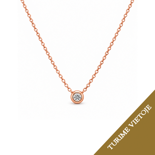 Koljė su briliantu "Minella" 0,04 ct