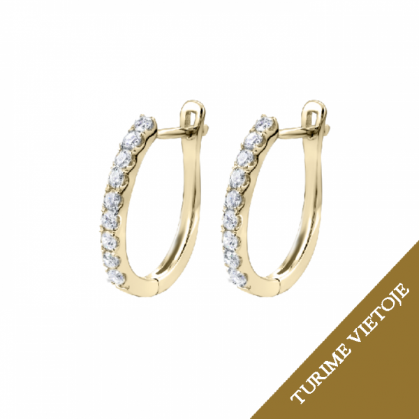 0,27 ct auskarai su briliantais "Charlotte"