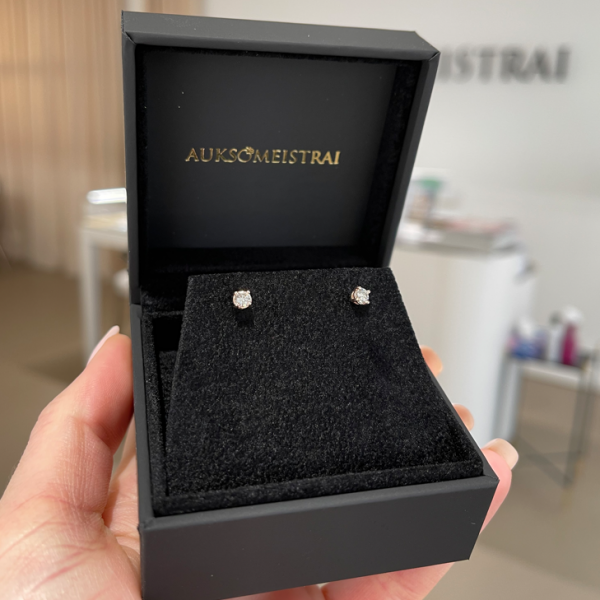 0,19 ct auskarai su deimantais "Kloe"