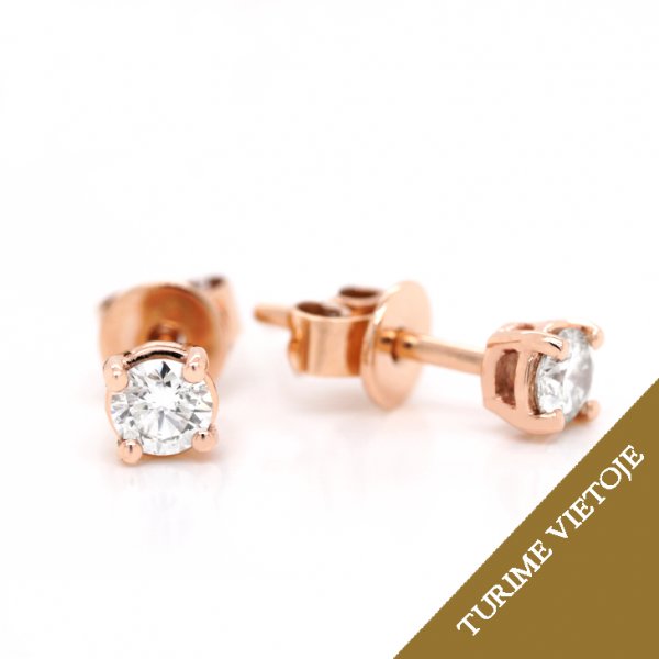 0,19 ct auskarai su deimantais "Kloe"
