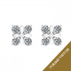 0,16 ct auskarai su briliantais "Princess"