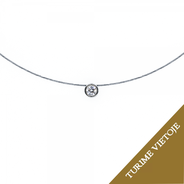 0,10 ct koljė su briliantu "Dalila"