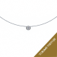 0,10 ct koljė su briliantu "Dalila"