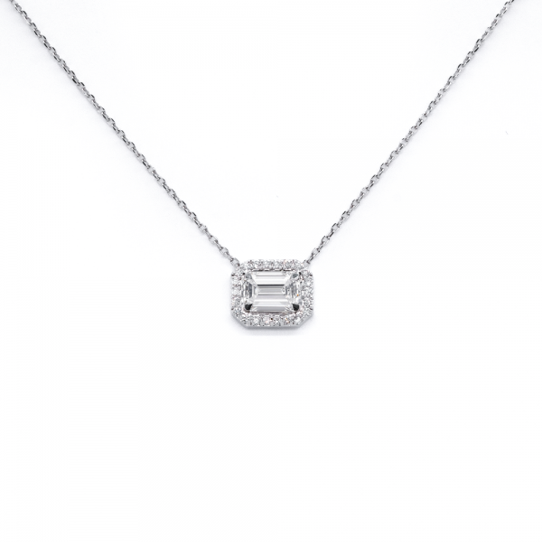 Koljė "Emerald Halo" su 0,50 ct deimantu