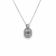 Pakabukas su emerald cut deimantu "Denver"