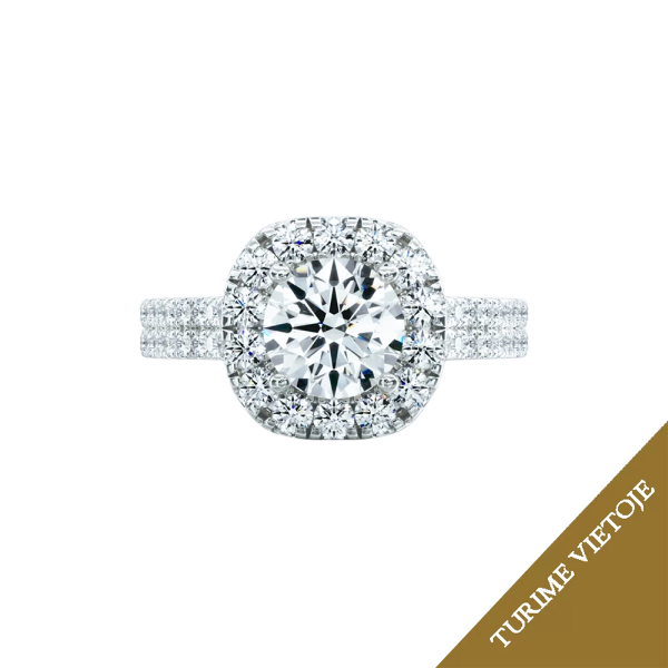 Žiedas su Briliantais "Konstanta" 0,92 ct