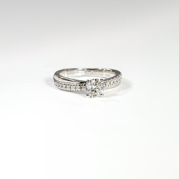 Žiedas su briliantais "Elein" 0,62 ct 