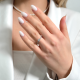 Žiedas "Kornelia" su Princess cut deimantu 0,60 ct 