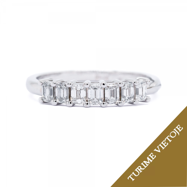 Žiedas su deimantais "River" 0,70 ct