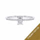 Žiedas "Kornelia" su Emerald cut deimantu 0,49 ct 
