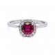 Žiedas su rubinu "Kera" 0,86 ct