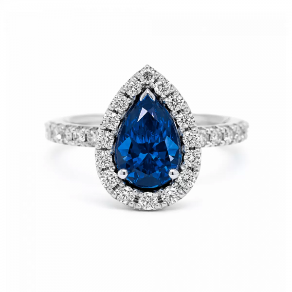  Žiedas su safyru ir briliantais "Florentina" 1,86 ct