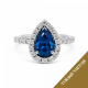  Žiedas su safyru ir briliantais "Florentina" 1,86 ct
