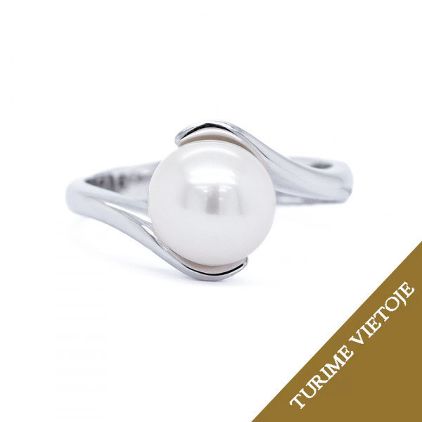 Žiedas su perlu "Zoe"