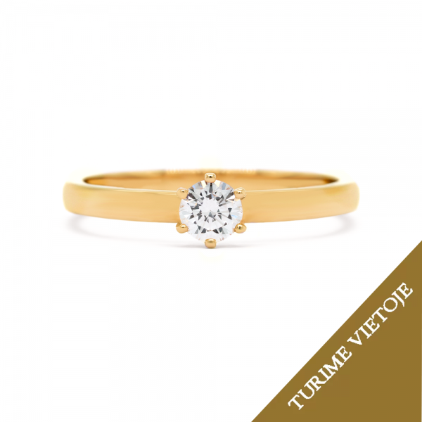 Sužadėtuvių žiedas "Lin" 0,24 ct