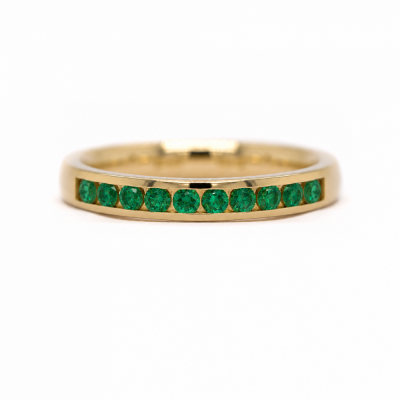 Žiedas su smaragdais "Aurora" 0,35 ct 