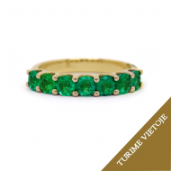 Žiedas su Smaragdais "River" 1,35 ct